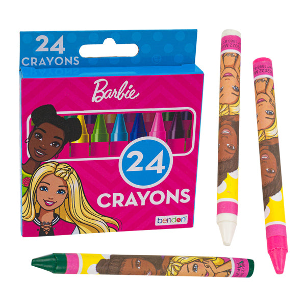 Barbie 24 Pack Crayons