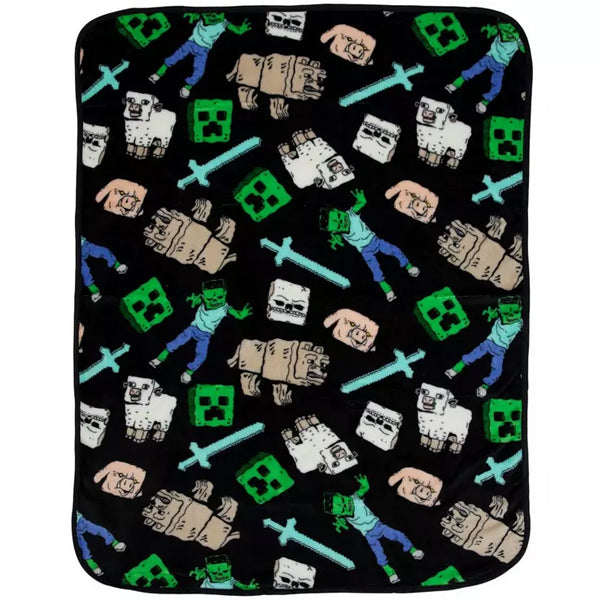 Minecraft Travel Throw Blanket