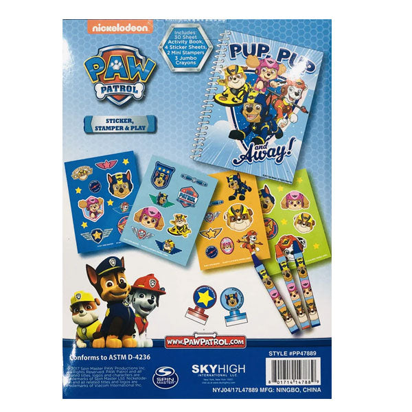 Paw Patrol Sticker Stamp & Play Set