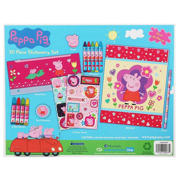 Peppa Pig 30 Piece Stationery Set