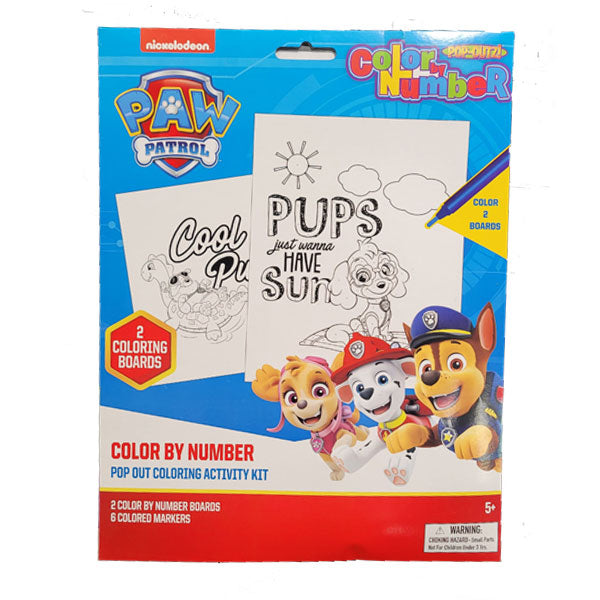 Paw Patrol Color by Number Activity Kit