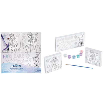 Frozen Color your Canvas Set