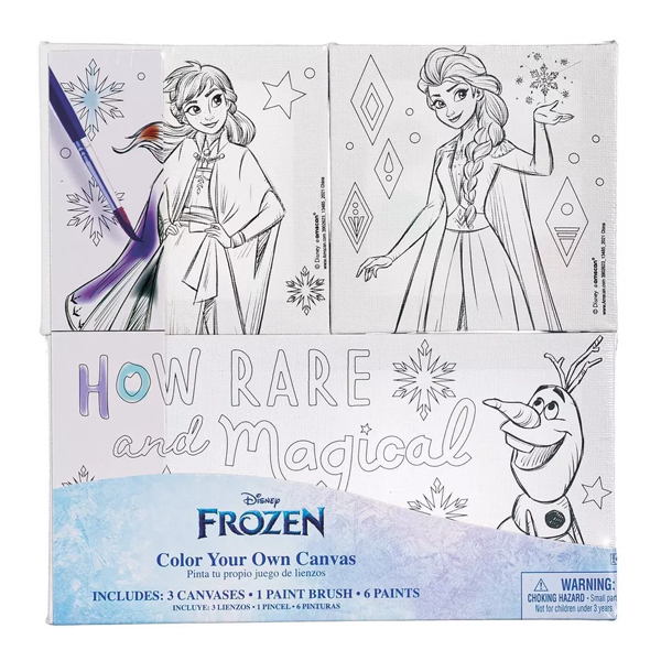 Frozen Color your Canvas Set