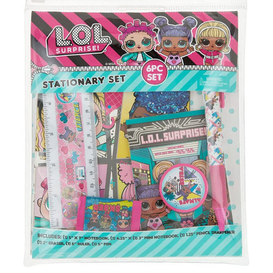 LOL Surprise 6 Piece Stationery Set