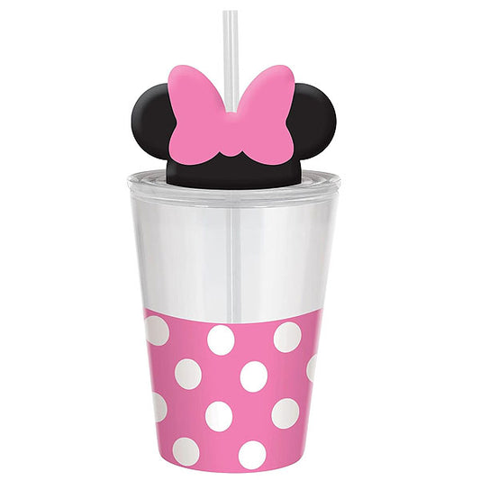 Minnie Mouse Tumbler with Straw and Lid