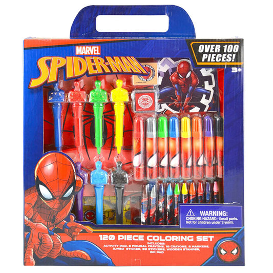 Spiderman 120 Piece Coloring Set