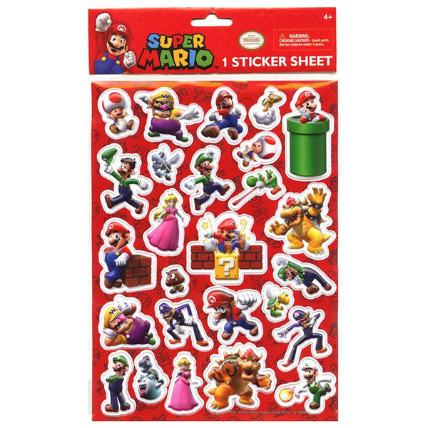 Super Mario 3D Sticker Sheet